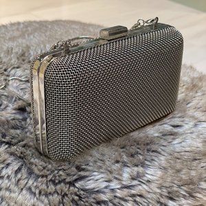 Mixed Metal Clutch Bag